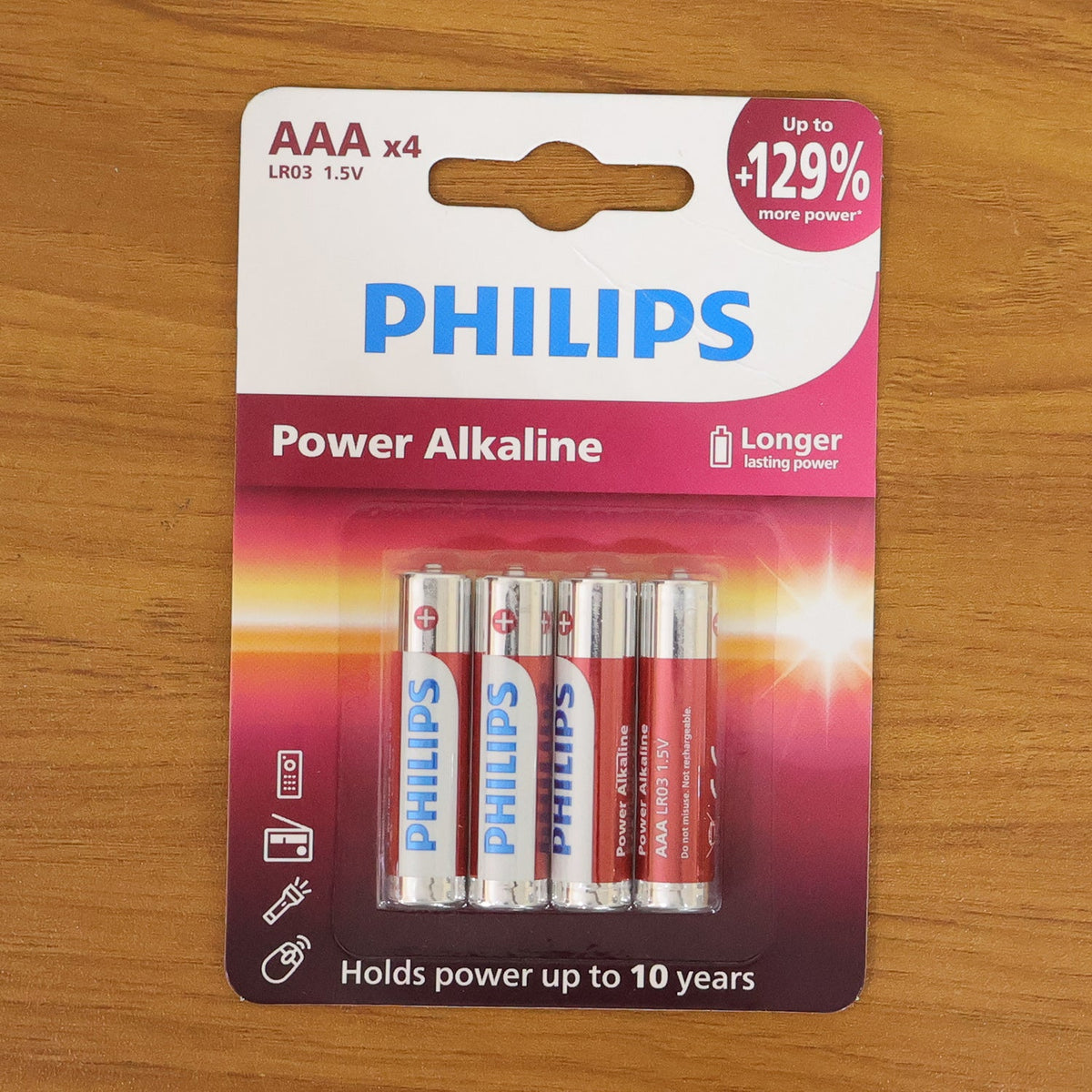 AAA Alkaline Batteries 4 Piece Pack