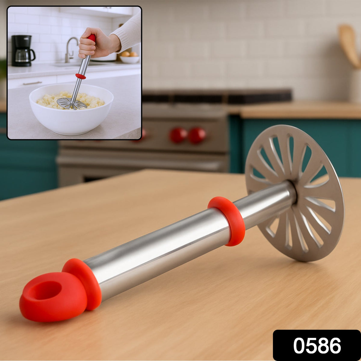 Stainless Steel Potato Masher, PauBhaji Masher