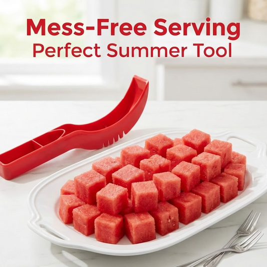 Plastic Watermelon Cutter, Slicer, Corer & Server – Easy to Use Fruit Tool