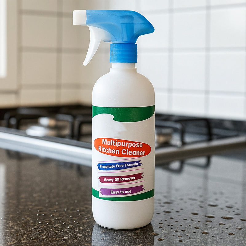 Kitchen Cleaner Spray for Oil & Grease on Stoves (Approx 500ml, Non-toxic)