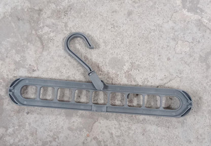 9-Hole Plastic Hanger Hook for Wardrobe Clothes Organization & Indoor Storage