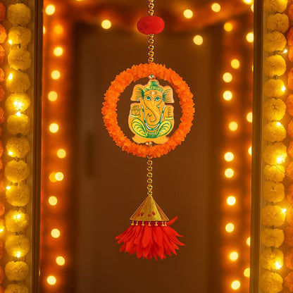 Decorative Hanging with Lord Ganesha Design - (1 Pc)